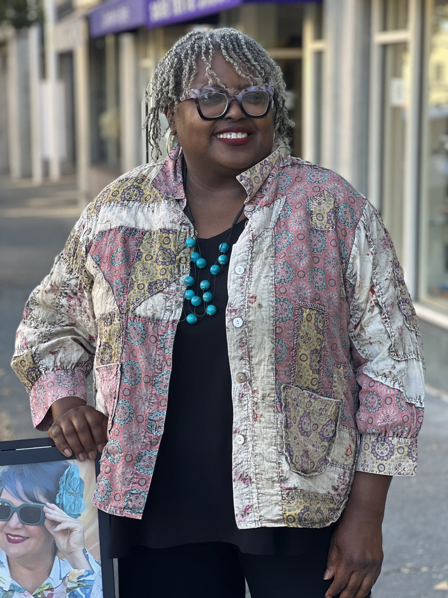 ジャケット・アウター ANREALAGE 24SS PANEL PATCHWORK LONG MA-1 ORDER MADE PATCHWORK MA-1｜ANREALAGE OFFICIAL ONLINE SHOP