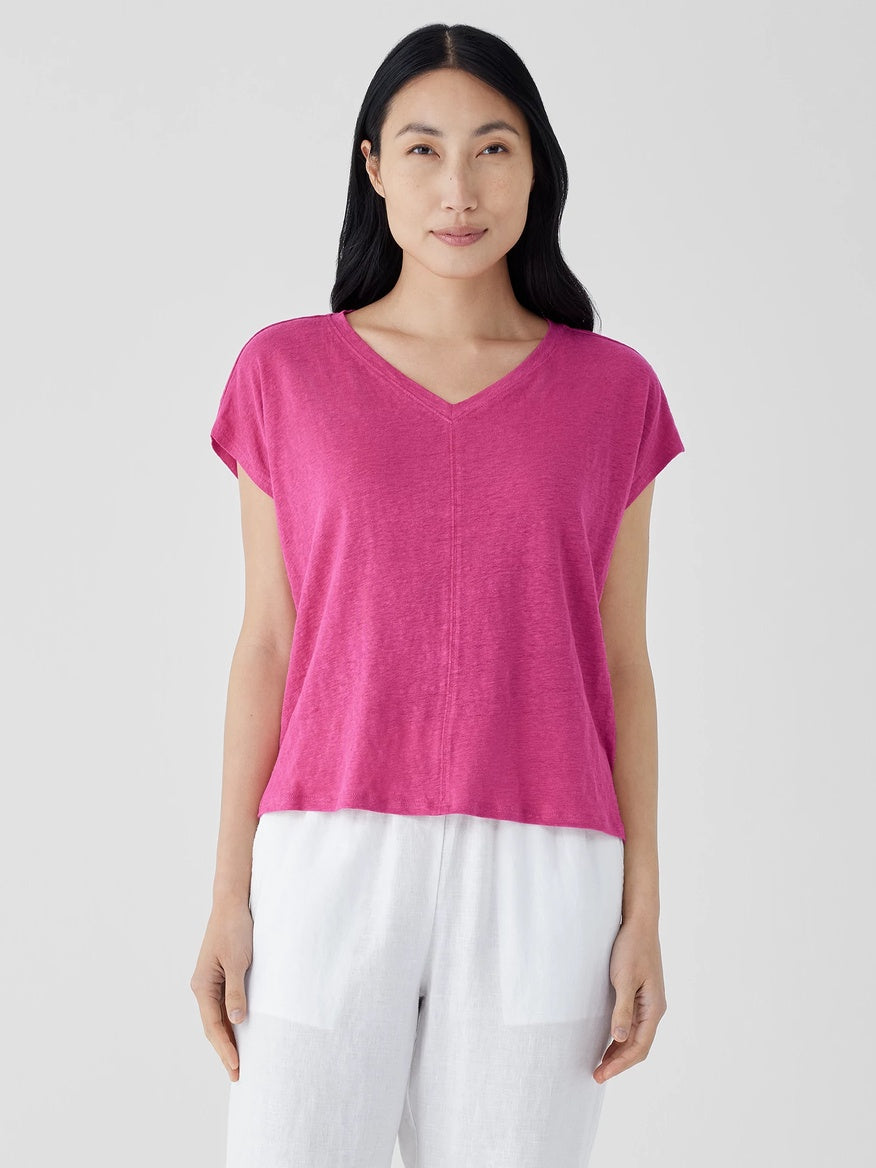 eileen fisher v neck tee