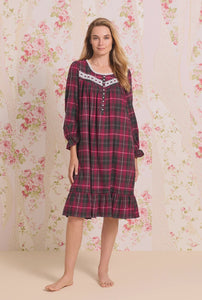 Eileen West Night Gown - Red Plaid