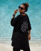 Pluslavie (Plu) Big Tee- Black with Dot Plus