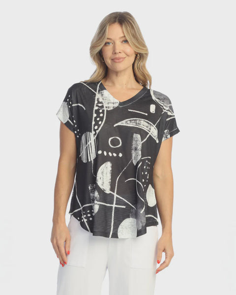 Jess and Jane Dolman Cap Sleeve Top-Canvas