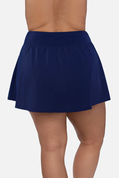 Trim Shaper Swim Skort-Navy