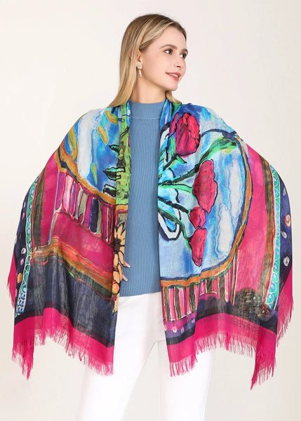 Love's Pure Light Silk Modal Shawl-Take Your Place at the Table