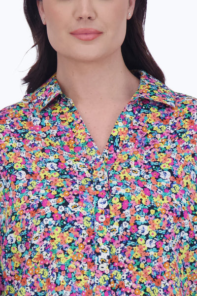 Foxcroft Mary No Iron Floral Shirt