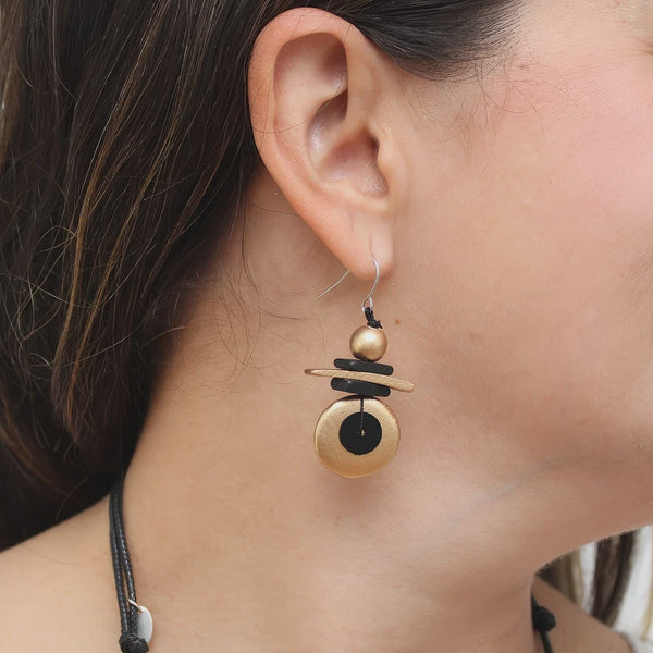Sylca Assuta Earrings-Gold