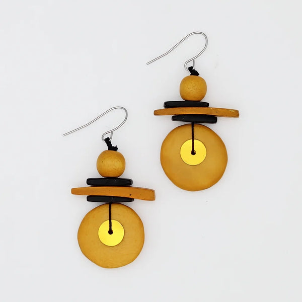 Sylca Assuta Mustard  Earrings