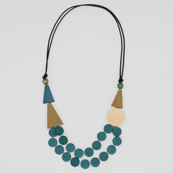 Sylca Teal Scarlett Multi Strand