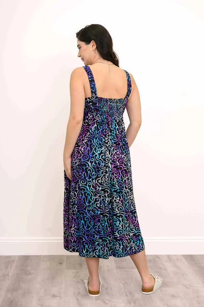 Blue Sky Shauna Dress- Coral Fantasy