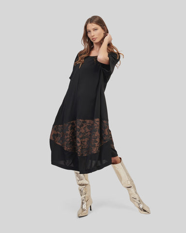 Alembika Dark N Stormy T- Dress, Brown