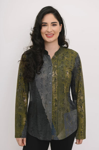 Blue Sky Debbie Long Sleeve-Rustic Khaki