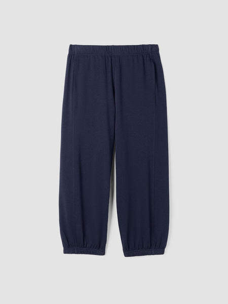 Eileen Fisher Cozy Brushed Ankle Lantern Jogger Pant - Ink