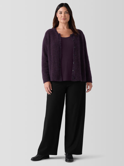 Eileen Fisher Stretch Silk Scoop Neck Tank - Violette