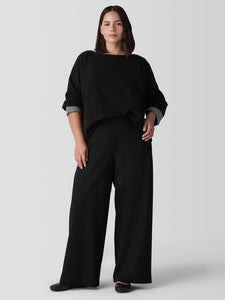 Eileen Fisher Reversible Box Top - Blk/Stripe