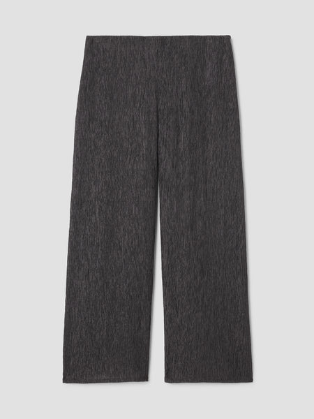 Eileen Fisher Plisse Wide Leg Pant- Rye
