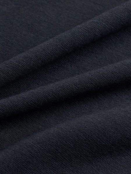 Eileen Fisher Sheer Cotton Blend Funnel Neck Tee- Black