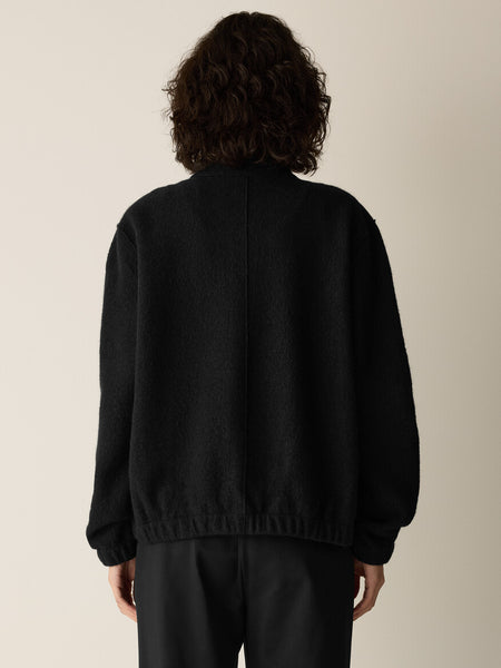 Eileen Fisher Lightweight Boiled Wool Flight Jacket