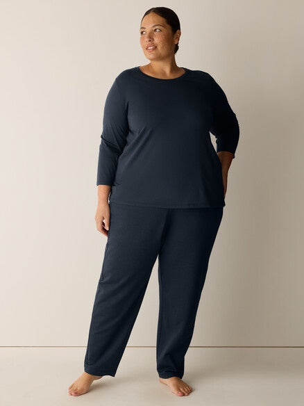 Eileen Fisher Cozy Slouch Pant- Maritime