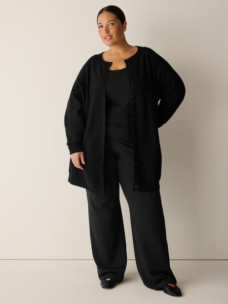 Eileen Fisher Felted Wool Long Cardigan/Regenerative Wool