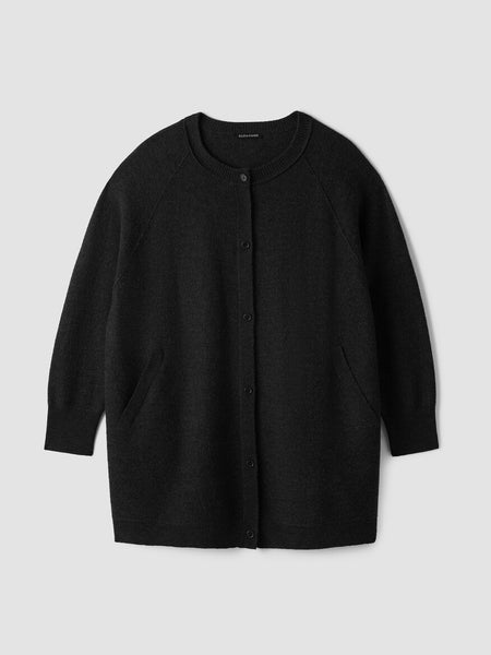 Eileen Fisher Felted Wool Long Cardigan/Regenerative Wool