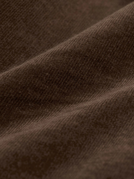 Eileen Fisher Cotton Corduroy Classic Collar Jacket-Coffee