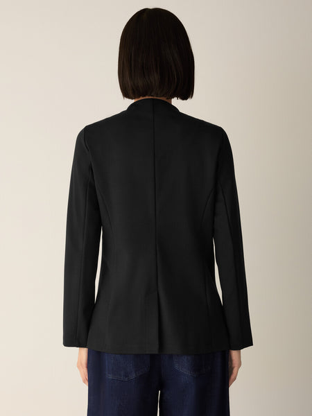 Eileen Fisher Flex Ponte Blazer- Black