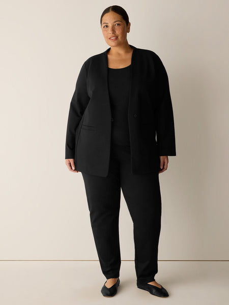 Eileen Fisher Flex Ponte Blazer- Black