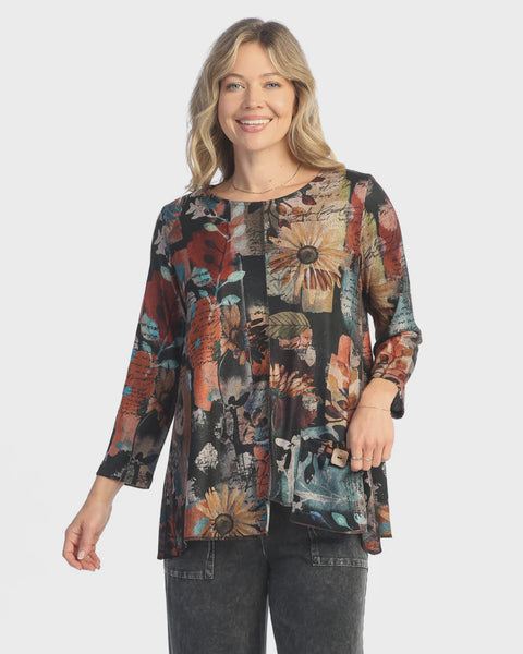 Jess and Jane Brushed Knit Tunic Top - Lisa