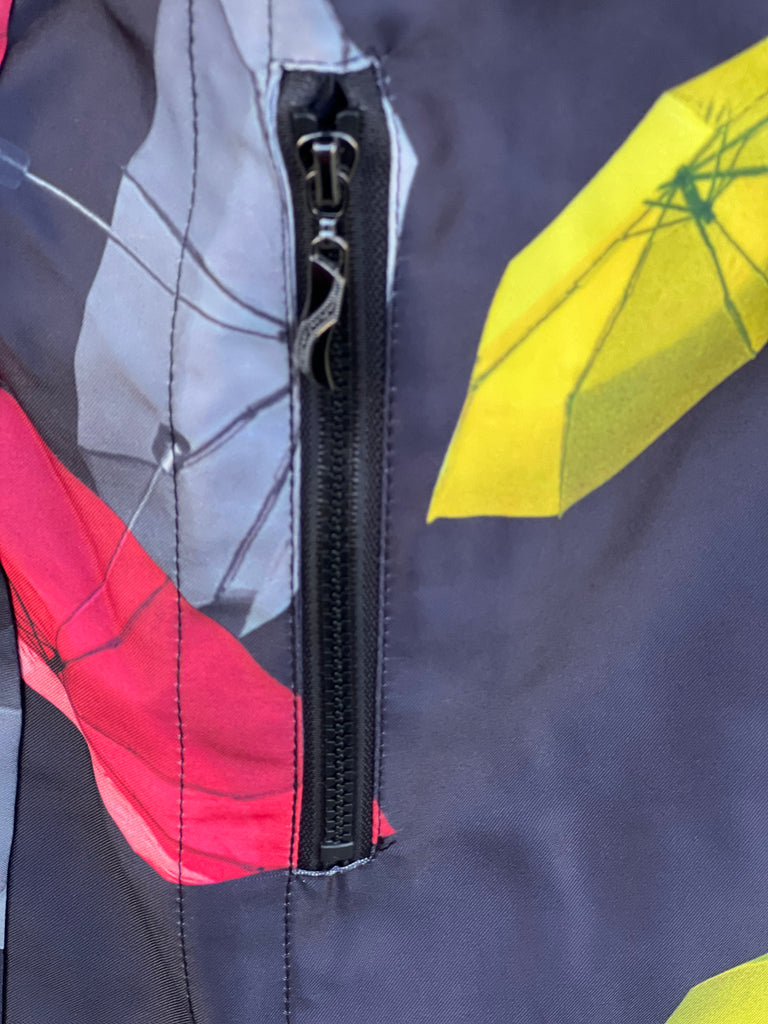 Lindi Water Repellent Reversible Rain Jacket- Umbrellas – In Full