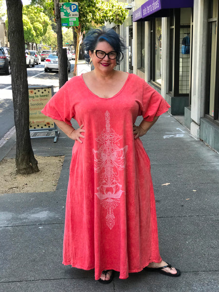KB Dream Tee Dress- Coral