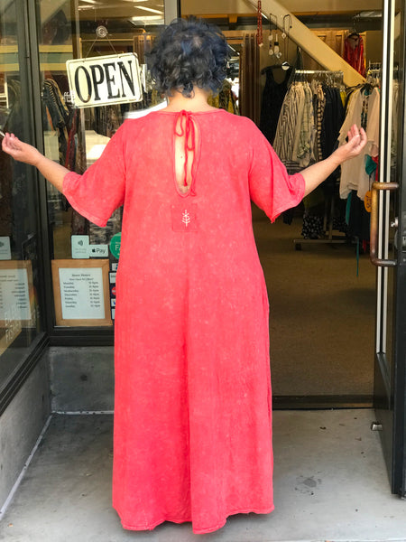 KB Dream Tee Dress- Coral