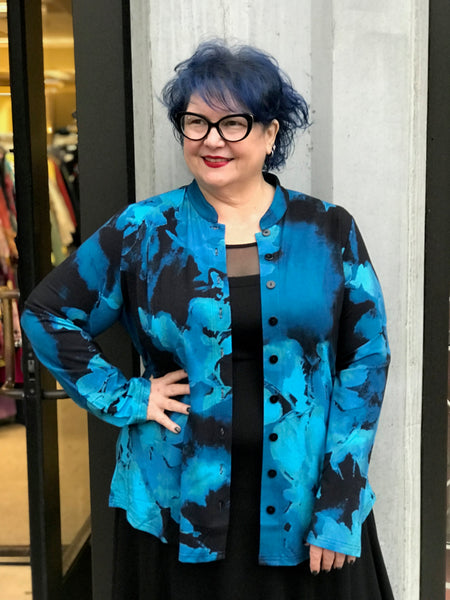Blue Sky Debbie Long Sleeve-Blue Space