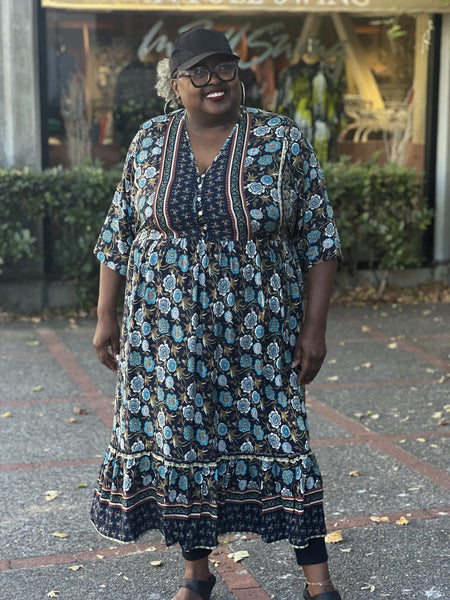 Blue Sky Oma Dress- Woodstock