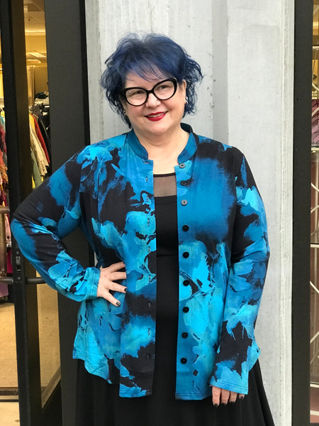 Blue Sky Debbie Long Sleeve-Blue Space
