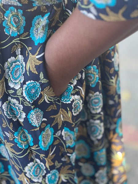 Blue Sky Oma Dress- Woodstock