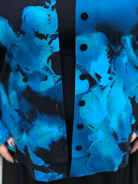 Blue Sky Debbie Long Sleeve-Blue Space
