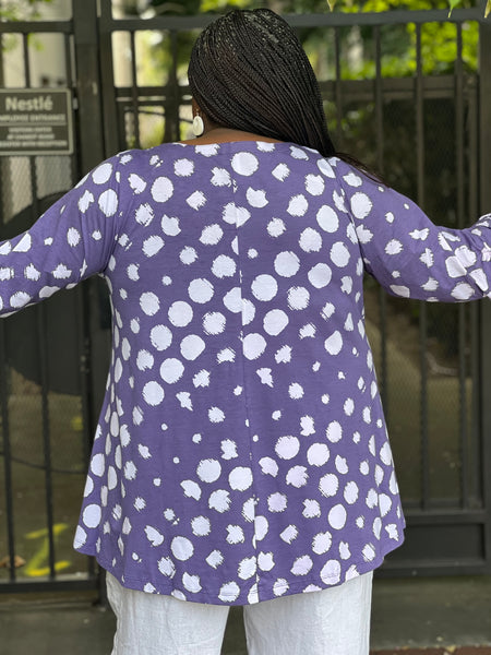 Flutter Rosemary Tunic- Midnight Dot