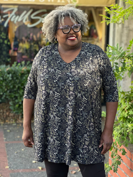 Blue Sky Courage Tunic- Khaki Herbal