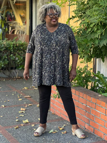 Blue Sky Courage Tunic- Khaki Herbal