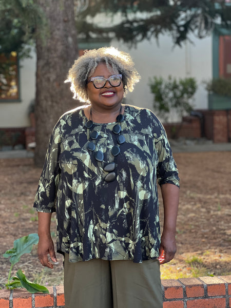 Blue Sky Jazz Tunic Khaki Oak