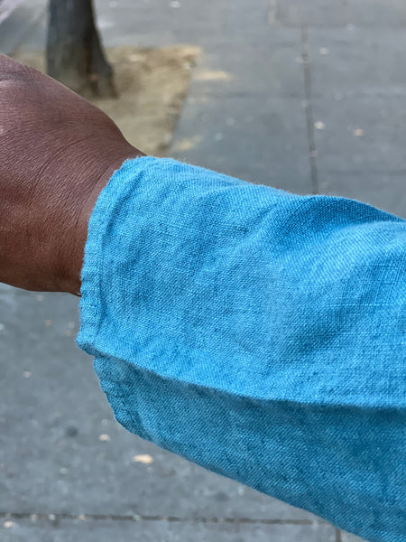 Pure Quirky Linen Tunic- Teal
