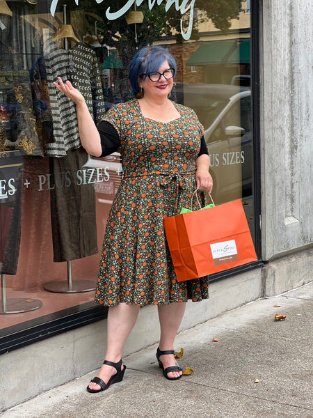 Effie's Heart Hedy Cap Sleeve Dress-Garden Party