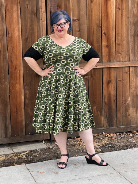 Effie's Heart Sadie Cap Sleeve Dress- Girasole