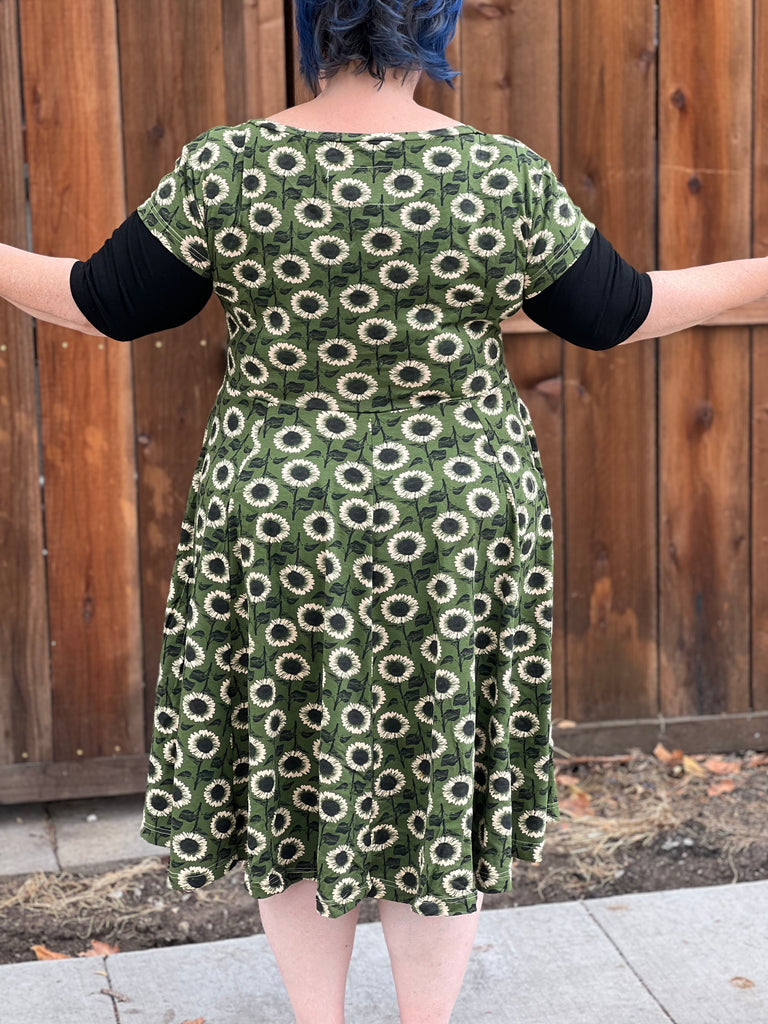 Effie's Heart Sadie Cap Sleeve Dress- Girasole In Full Swing Effie's Heart Sadie Cap Sleeve Dress- Girasole In Full Swing