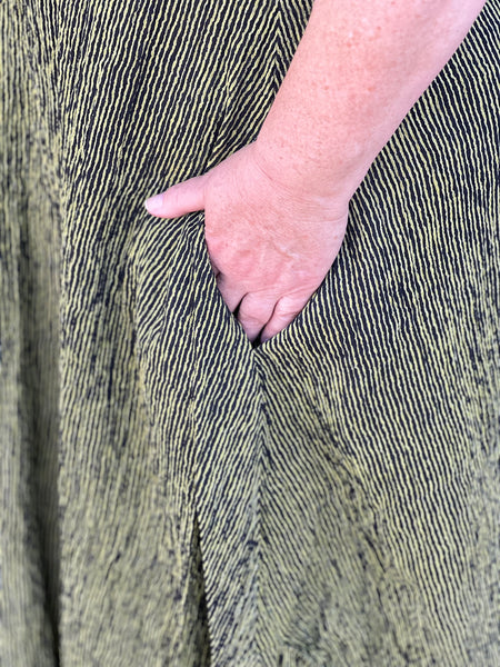 Niche Florence Dress- Green Ridge Stripe