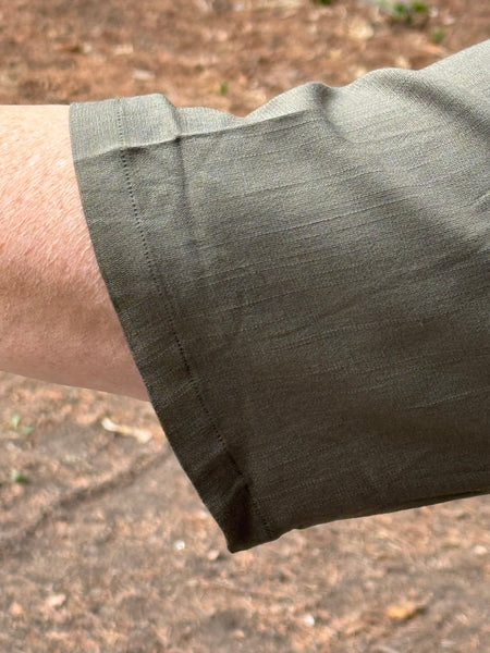 Blue Sky Linen Bamboo Liza Top-Khaki