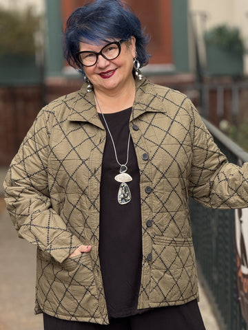 Habitat Cozy Quilt Chloe Jacket- Lichen