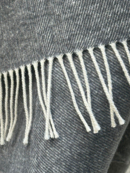 Eileen Fisher Brushed Recycled Cotton Cashmere Poncho- Ash