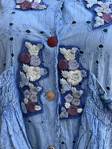 Paper Lace Blue Lace Vest- One Size