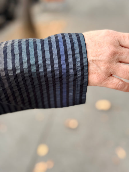 Niche Highline Jacket- Blue Shimmer Stripe