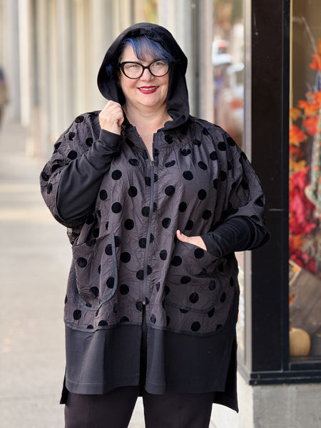 Gershom Bram Diva Zip Jacket-Black Dot